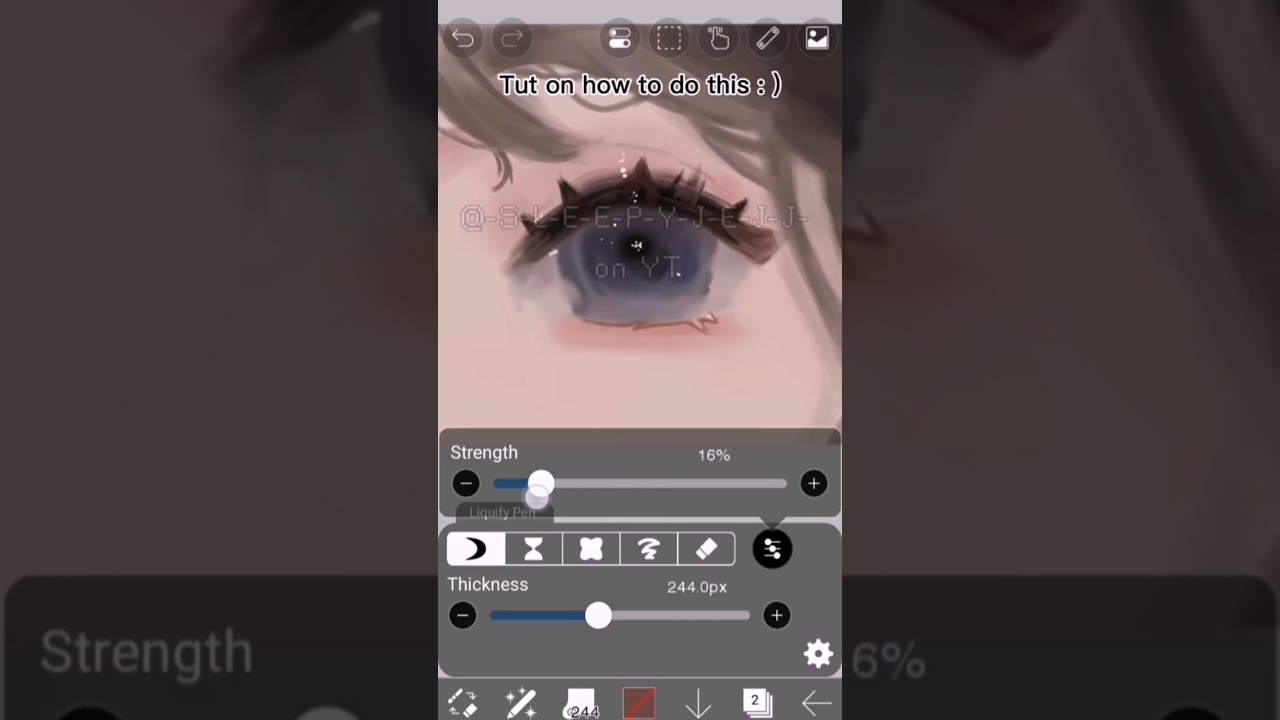 Blinking eye tutorial! | #fyp #tutorial #tut #shorts #ibispaintx #blowup #art #howto #artist #edit