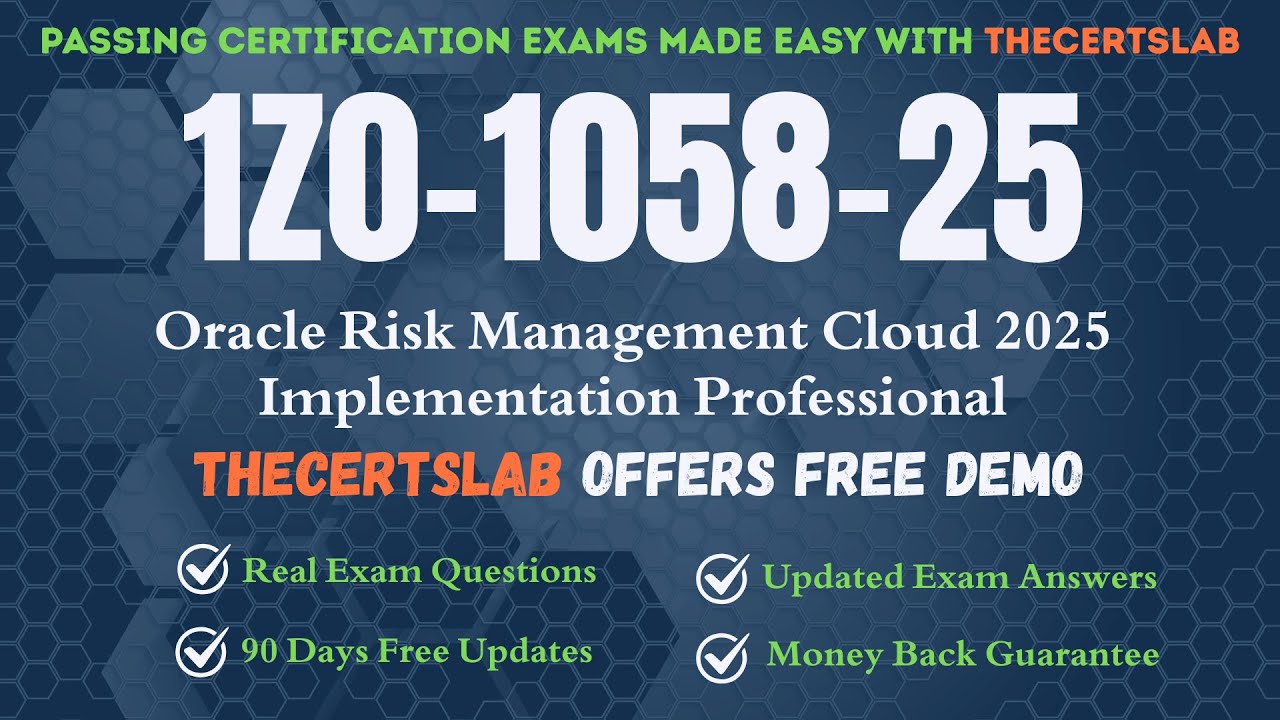 1Z0-1058-25 PDF Questions | Oracle Risk Management Cloud 2025 Implementation Professional Exam