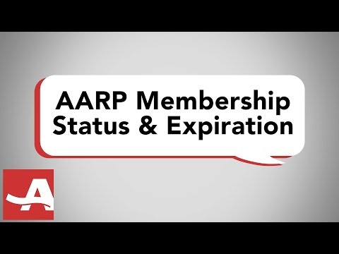 Part of a video titled How to Check Your AARP Membership Status and Expiration ...