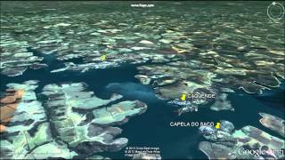 preview picture of video 'Voo virtual sobre a represa de Camargos'