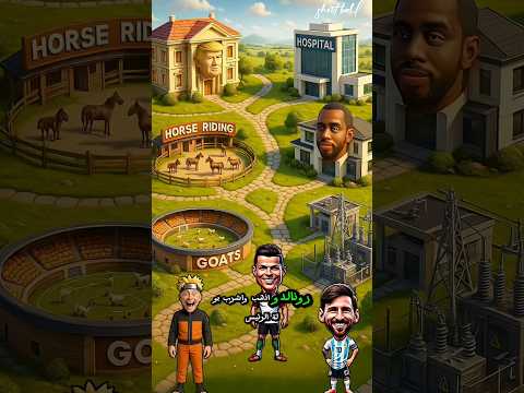 العنوان:🔥 مغامرات مجنونة بين رونالدو وميسي وناروتو! ⚡🐐الهاشتاغات:#رونالدو ⚽#ميسي 🐐#ناروتو 🍥#قصص_مضحك