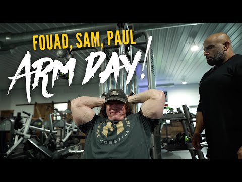 HOSSTILE ARM DAY | Fouad Abiad, Sam Sulek & Paul Lauzon | Hosstile Supplements