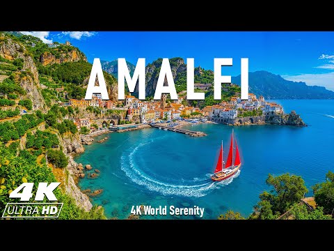 Amalfi Coast, Italy 4K – Explore Italy’s Breathtaking Cliffs & Seaside Paradise with Relaxing Music