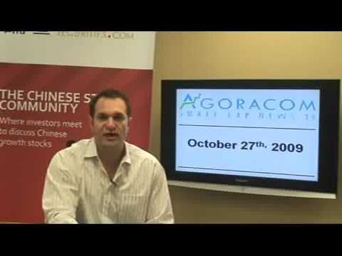AGORACOM Small Cap TV - October 27, 2009