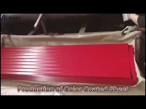 Galvanized color coated steel sheet