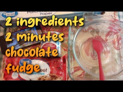 Trying a 2 minute fudge recipe from @TheHillbillyKitchen