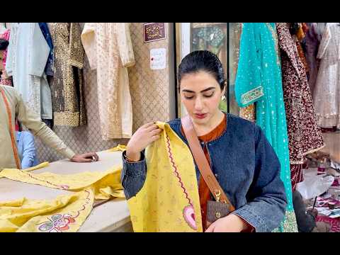 Viral Eid Dress Butterflies on Polkadot Doria Lawn Fabric | Heart Detailings on Front of Gown