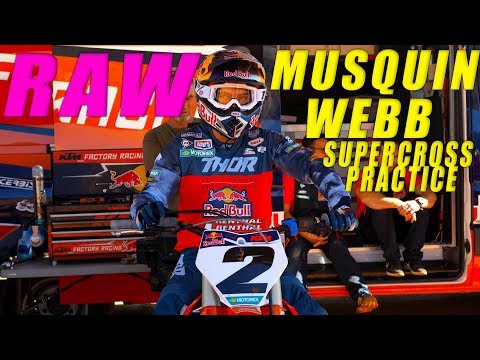 RAW Marvin Musquin & Cooper Webb Supercross Practice - Dirt Bike Magazine