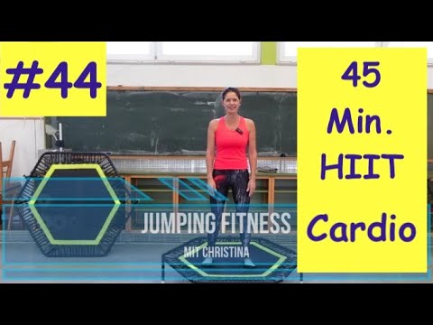 #44 Jumping Fitness 45 Minuten HIIT Workout Rebounder Trampoline Cardio Ausdauer Endurance