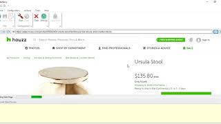 2 stage method to capture product data and description from houzz.com/product page using Webharvy