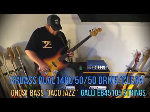 GRBass Dual 1400 head 50/50 drive/clean - Ghost Bass " Jaco Jazz"