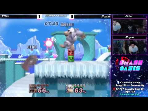 Smash Oasis PM Winner's Finals: Etho (Ganon) vs Royal (DK/IceClimbers) 12/16/16
