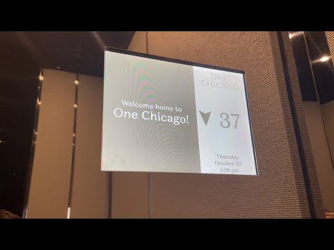 Intense OTIS Compass 360 Low-Rise Traction Elevators | One Chicago Residences | Chicago, IL
