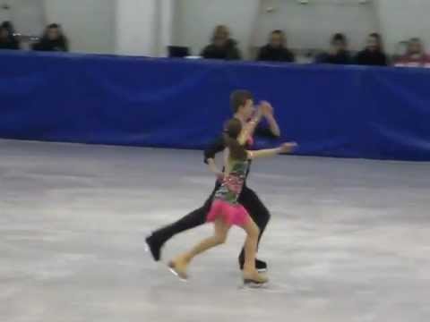 2012. Santa Claus Cup - Hanna Karastsialiova/Vadzim Davidovich Free Dance.avi