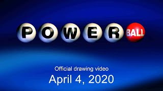 Powerball drawing for April 4, 2020