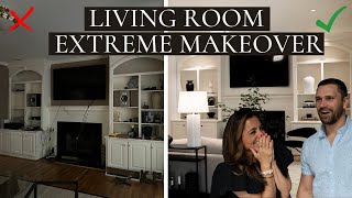 Modern Luxury Living Room Makeover on An EXTREME BUDGET!