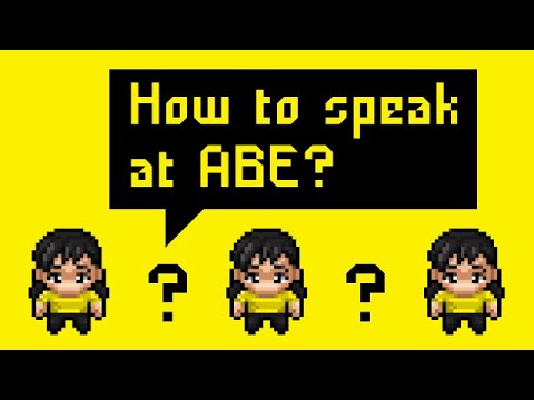 How to speak at ABE21
