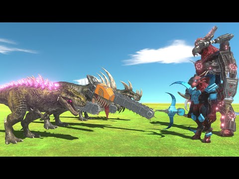 T Rex of Evolution VS Kozarog The Demon of Evolution - Animal Revolt Battle Simulator