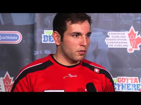 Draw 1 Media Scrum - 2013 Ford World Men's Curling Championship