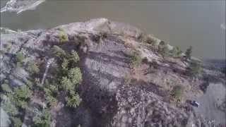 preview picture of video 'chinese rocks drone view lillooet bc'
