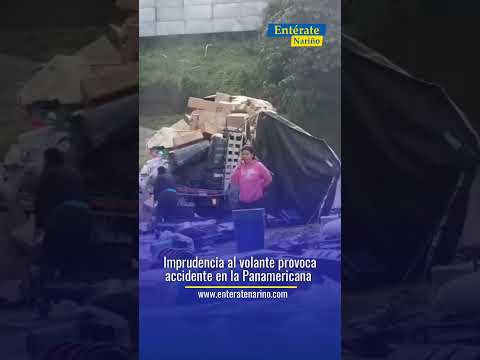 🚨 Grave accidente en la vía Pasto–Chachagüí por imprudencia al volante