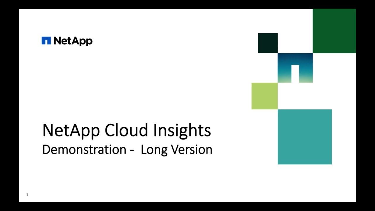 NetApp Cloud Insights Deep Dive
