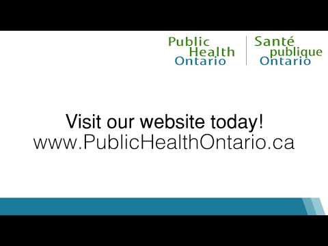 Public Health ontario video/presentation/materials