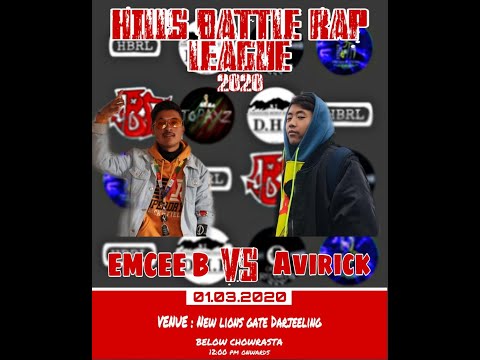 EMCEE B vs AVIRICK ||HBRL||Darjeeling Battle Rap League||2020