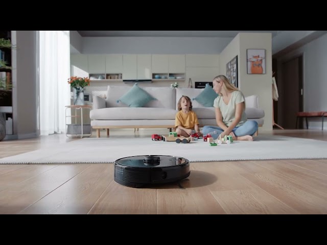 Aspirateur Robot et Laveur Eufy Clean L35 Hybrid Noir 145 min Autonomie video