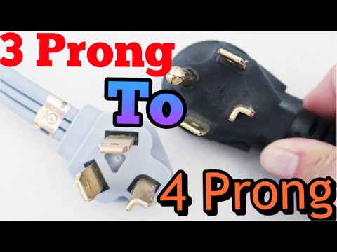 HOW TO CHANGE a 3 Prong Dryer Cord to 4 Prong - SUPER EASY