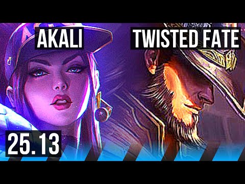 AKALI vs TWISTED FATE (MID) | 4/1/6 | KR Master | 25.13
