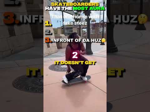 Skaters Have The MOST AURA On Earth #skateboarding #shorts
