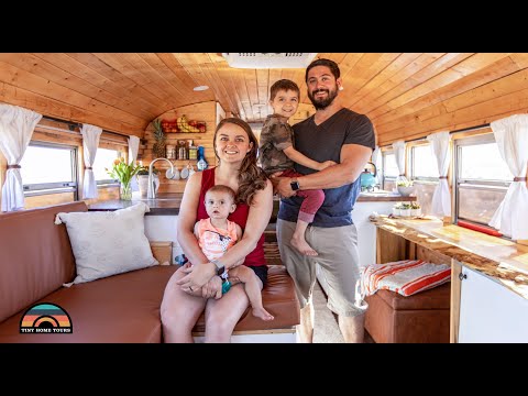 Beautiful DIY $11K School Bus for Veteran Couple & Their Young Children