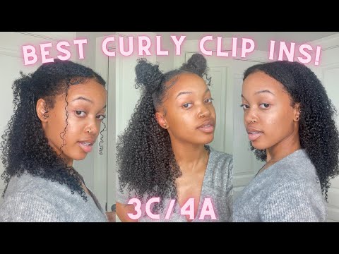 CURLY CLIP INS INSTALL & HAIRSTYLES | LAZY NATURAL...