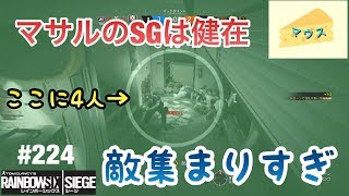[FPS]レインボーシックスシージ実況#224～まさる（エコー）のＳＧが脅威～