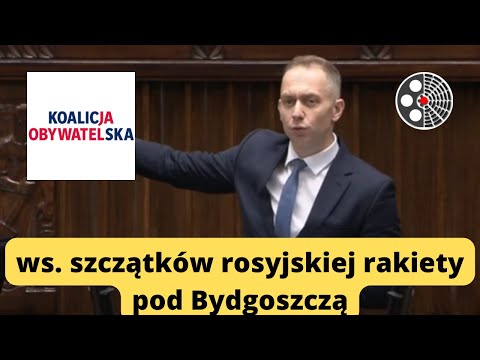 Cezary Tomczyk oskarża rząd o utajnienie upadku rakiety