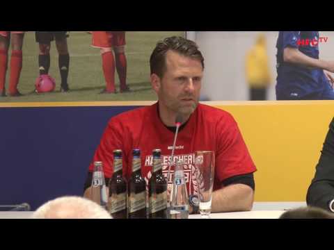 FSA Pokal, Finale 2016: Hallescher FC - 1. FC Magdeburg | Pressekonferenz nach dem Spiel