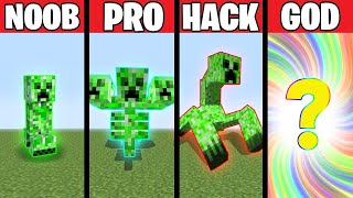 CREEPER MUTANT EVOLUTION! NOOB vs PRO vs HACKER vs GOD in Minecraft Animation