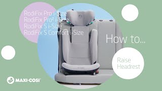 How to raise headrest