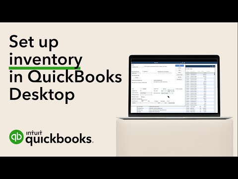 Part of a video titled How to set up inventory in QuickBooks Desktop - YouTube