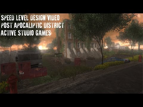 Speed Level Design: Small Post-Apocalyptic District [Unity 5]