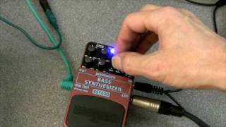 Video thumbnail for Behringer RSM guitar FX pedals review - BSY600 Bass Synthesizer by dancetech