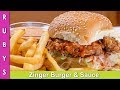 Zinger Burger Khatharnak Crispy Chicken Burger Sauce Recipe In Urdu Hindi RKK