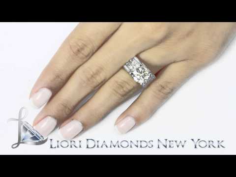 ER-0943 - 6.18 Carat K-VS2 Certified Natural Round Diamond Engagement Ring 14k White Gold