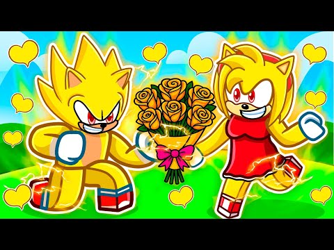 Super Sonic Has A Crush On Super Amy In Roblox Snapchat!