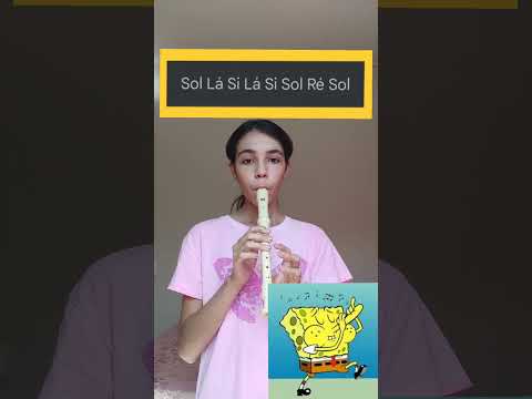 Bob esponja na flauta #viraliza #inscrevase #flauta