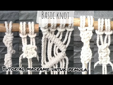 Basic knot macrame for berginners #basicknot