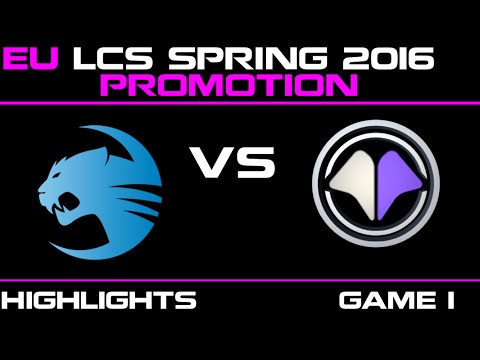 ROC vs MIL Game 1 highlights EU LCS Spring Promotion 2016 Roccat vs Millenium   MIL vs ROC