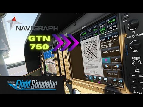 GARMIN GTN750 BY PMS50 WITH NAVIGRAPH INTEGRATION FOR MICROSOFT FLIGHT SIMULATOR 2020
