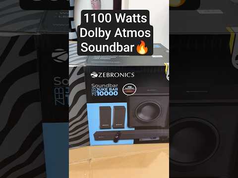 Thumbnail for Unboxing Most Powerful 1100w Dolby Atmos Soundbar🔥| Juke bar 10000 #soundbar #dolbyatmos #zebronics